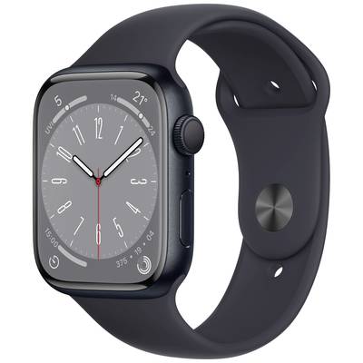 Apple Watch Series 8 GPS 45 mm Aluminiumgehäuse Mitternacht Sport Band Mitternacht  