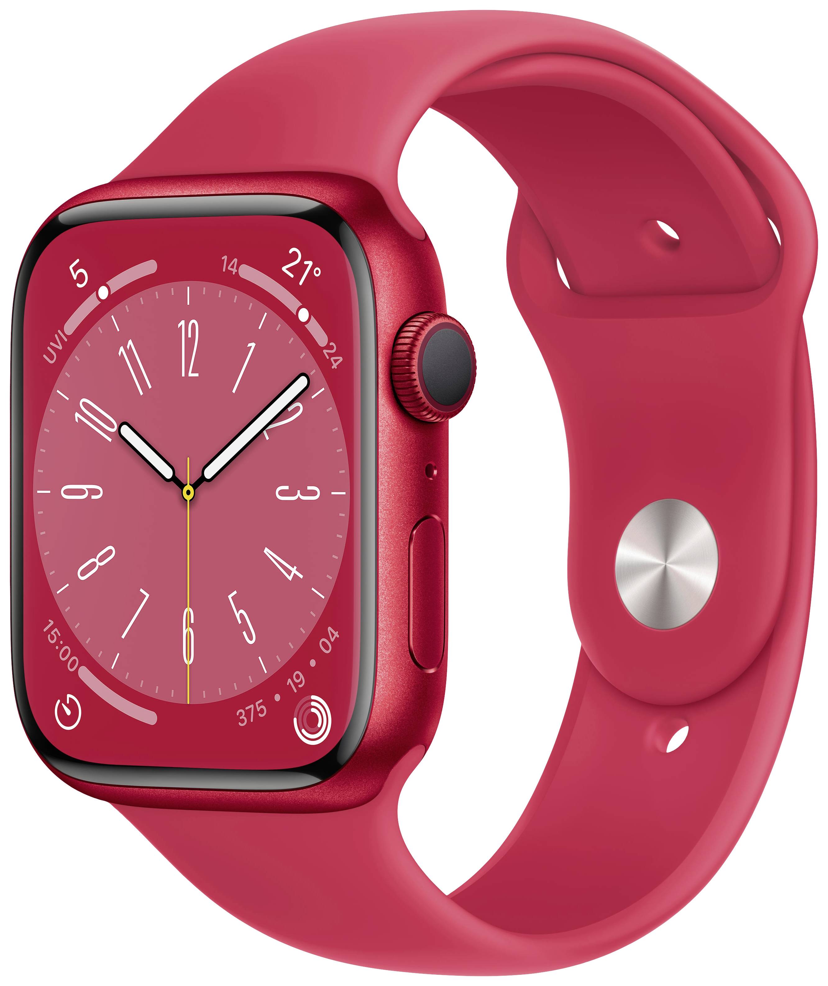 APPLE Watch S8 Alu 45mm Red (Sportband Red) iOS
