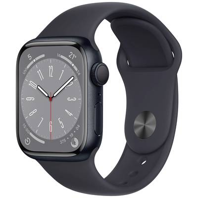 Apple Watch Series 8 GPS 41 mm Aluminiumgehäuse Mitternacht Sport Band Mitternacht  