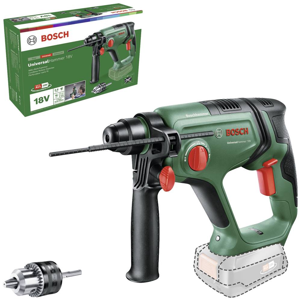 UniversalHammer 18V | 2.0 J | Incl. adapter | Excl. accu's en lader