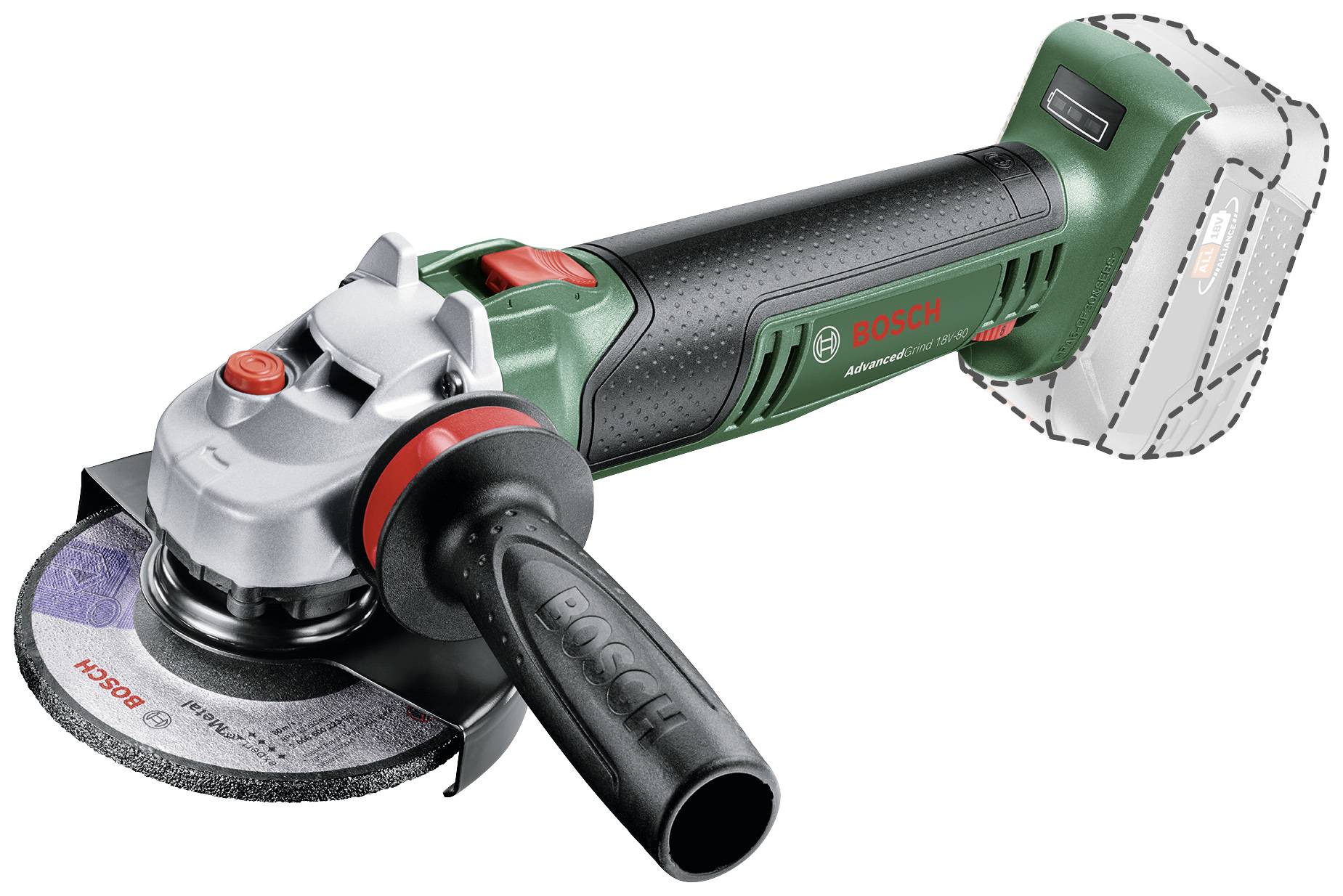 Bosch Home and Garden AdvancedGrind 18-80 06033E5100 Vinkelslip batteridriven 125 mm exkl. batteri/laddare 18 V