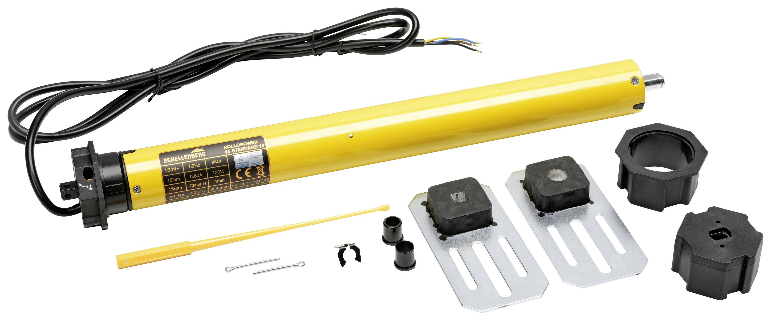 Schellenberg Maxi STANDARD 15Nm 20616 Rohrmotor-Set 60 mm 25 kg 133 W 15 Nm 