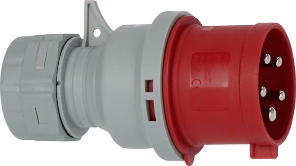 Brennenstuhl Brennenstuhl 1081050020, Grau, Rot, 5P, Kunststoff, IP44, 400 V, 32 A 1081050020 CEE Stecker 32 A 5polig 400 V 1 St.