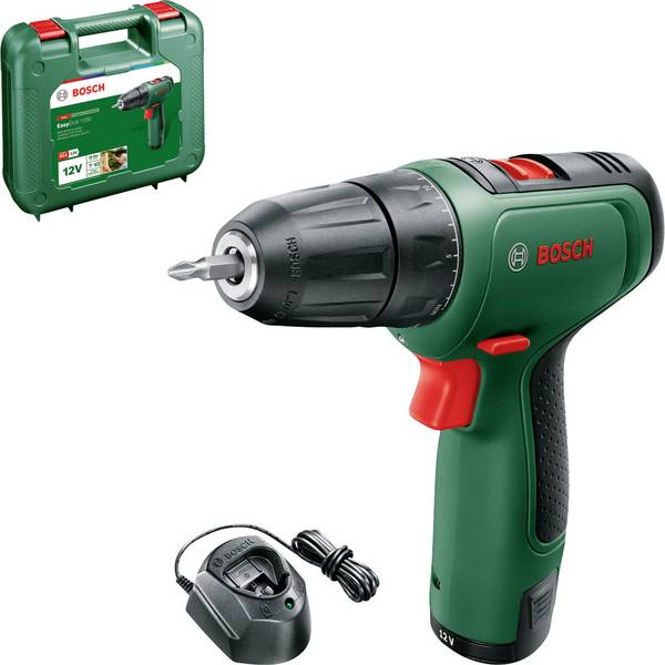Bosch Home and Garden EasyDrill 1200 2-Gang-Akku-Bohrschrauber 12 V inkl. Akku, inkl. Ladegerät, inkl. Koffer