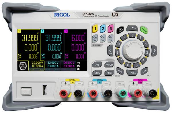 Rigol DP932A Labornetzgerät, einstellbar kalibriert (DAkkS-akkreditiertes Labor) 0 - 32 V/DC 0 - 3 A 210 W USB, LAN Anzahl Ausgänge 3 x