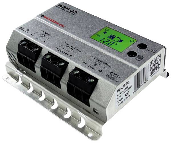 Western Co. Solarladeregler MPPT Western WRM20+ Laderegler MPPT 12 V, 24 V 20 A