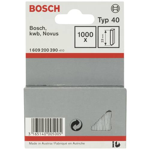 Thumbnail - Bosch Accessories 1609200390 Tackernägel Typ 40 Produktabmessung, Länge 23 mm 1000 St.