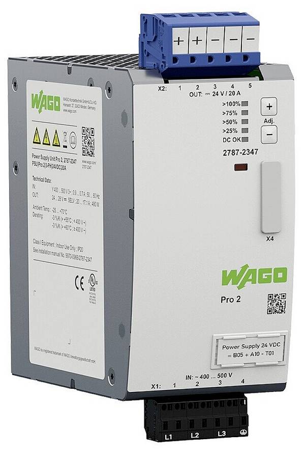 WAGO 2787-2347 Stromversorgungsgehäuse 20 A 480 W Inhalt 1 St.