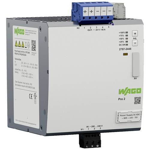 WAGO 2787-2448/000-070 Stromversorgungsgehäuse 40 A 960 W Inhalt 1 St.