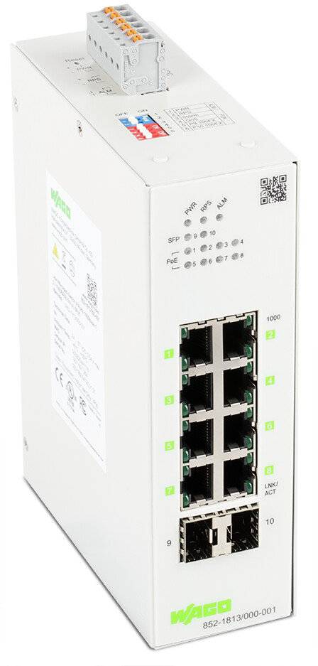 WAGO Lean-Managed-Switch 8-port 1000BASE-T 2S