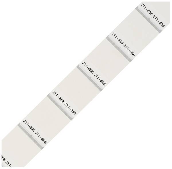 WAGO 211-856 Etikett für Thermotransferbedruckung 22 x 15 mm Farbe Beschriftungsfeld: Weiß Anzahl Etiketten: 1000