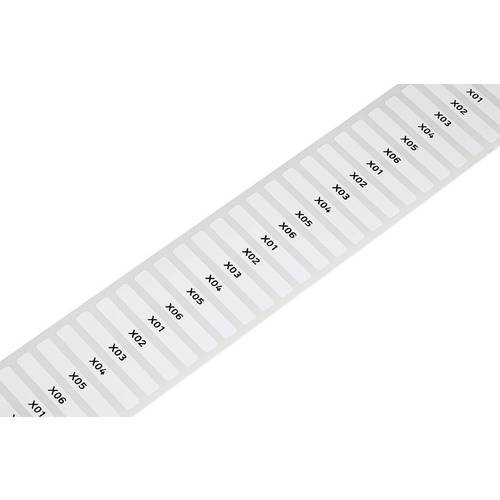 Thumbnail - WAGO 210-810 Etikett für Thermotransferbedruckung 35 x 5 mm Farbe Beschriftungsfeld: Weiß Anzahl Etiketten: 1500