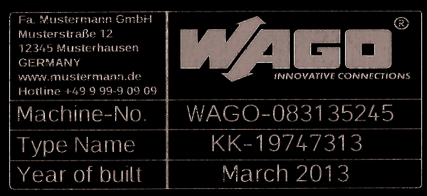 WAGO 210-804 210-804 Etiketten für Thermotransferdrucker Beschriftungsfläche: 99 x 44 mm Silber Anzahl Markierer: 500 500 St.