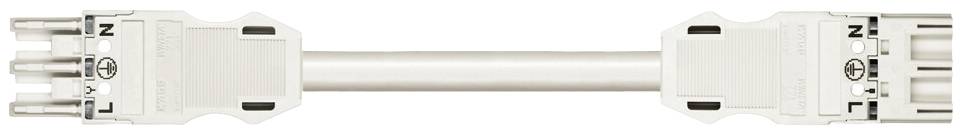WAGO 771-9993/006-302 Netz-Anschlusskabel Netz-Buchse - Netz-Stecker Gesamtpolzahl: 3 Weiß 3 m 1 St.