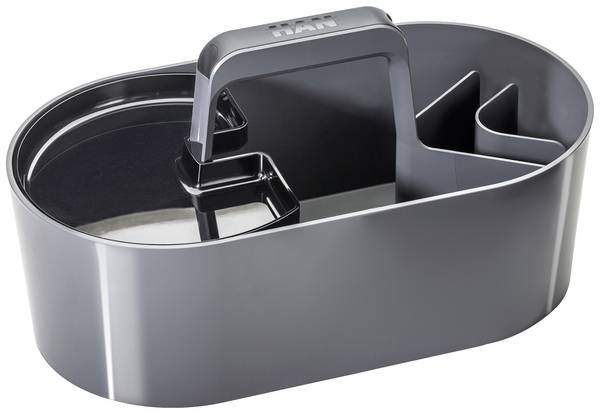 HAN Toolbox LOFT 1200-19, Acrylnitril-Butadien-Styrol (ABS), Kunststoff, Dunkles Grau, Transparent, 340 x 187 x 188 mm,