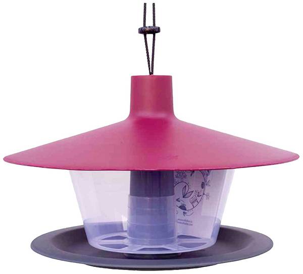 Plastia 1606970194 Vogelfutterhaus Rot, Anthrazit  1 St.