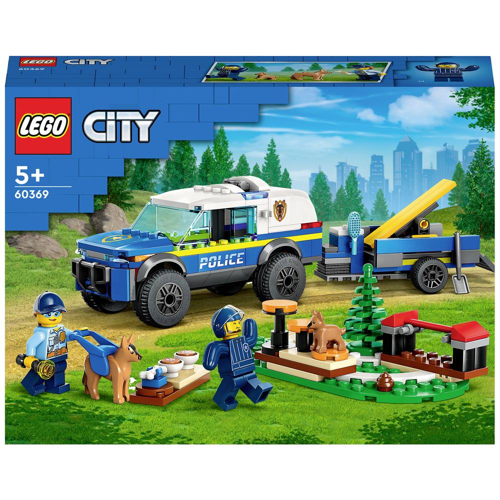 LEGO® CITY 60369 Mobiele training voor politiehonden