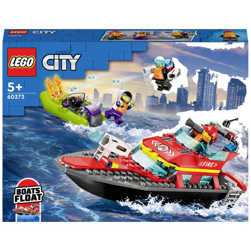 LEGO® CITY 60373 Reddingsboot van de brandweer