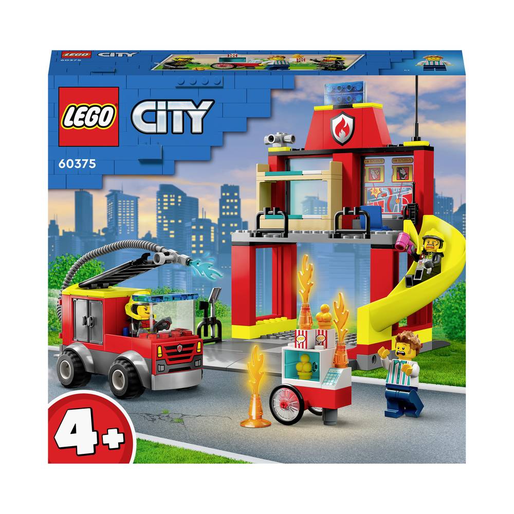 LEGO® CITY 60375 Brandweerstation en blusauto