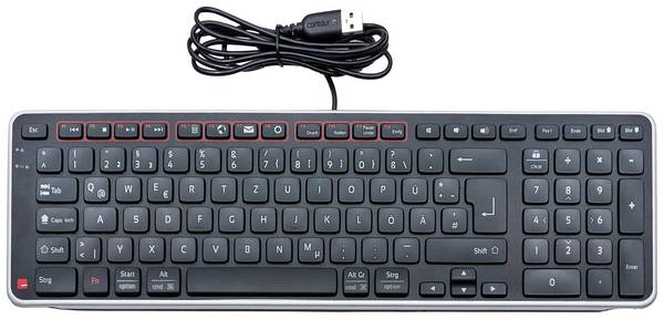 Contour Design Balance Kabelgebunden Tastatur Deutsch, QWERTZ Schwarz