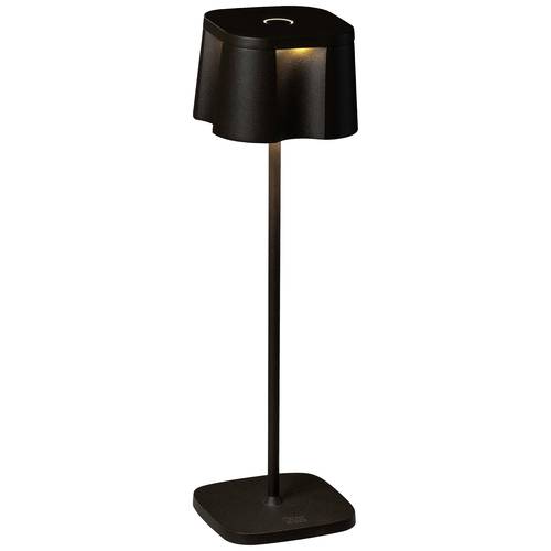Konstsmide 7818-750 Nice schwarz LED-Außentischlampe 2.5 W Warmweiß Schwarz