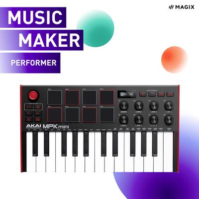 Magix Music Maker Performer 2023 Jahreslizenz, 1 Lizenz Windows Videobearbeitung