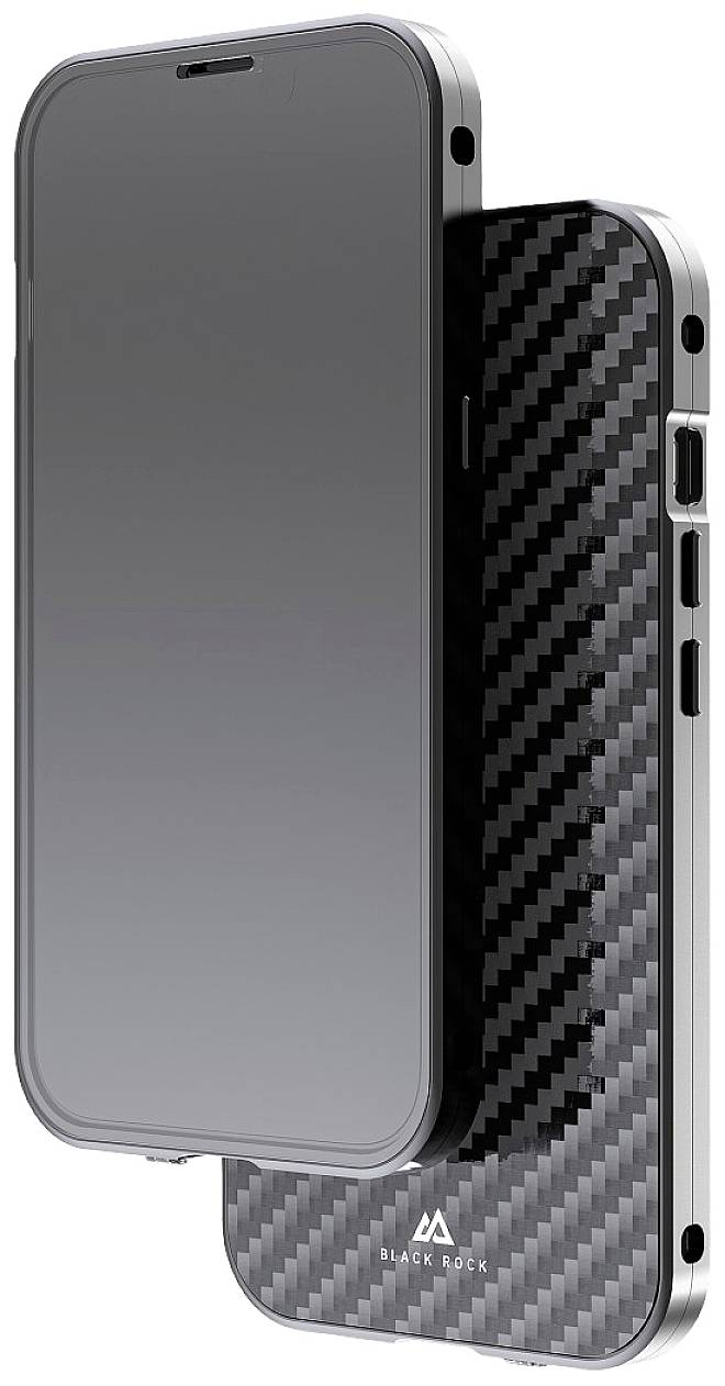 Black Rock - 215180 Cover 360° Glass für Apple iPhone 14 Plus, Real Carbon