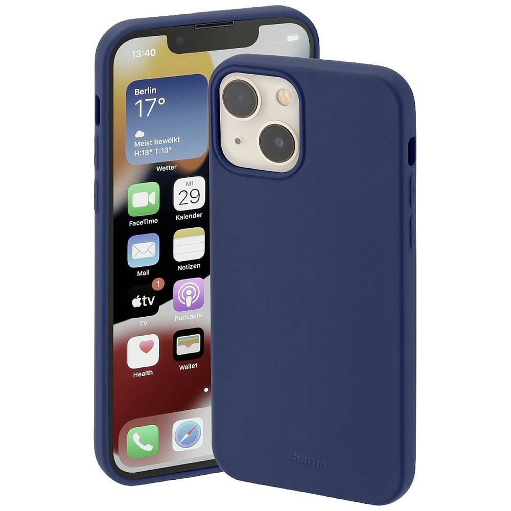 Hama Finest Feel Cover Apple iPhone 14 Plus Donkerblauw