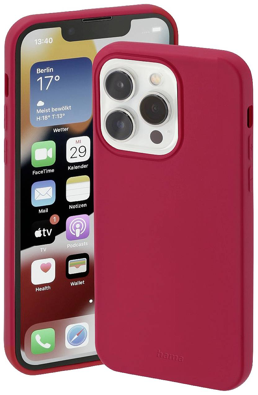 HAMA Finest Feel Cover Apple iPhone 14 Pro Max Rot