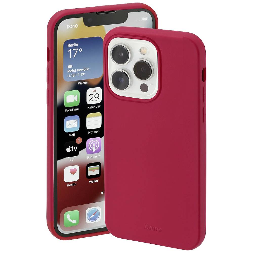 Hama Finest Feel Cover Apple iPhone 14 Pro Max Rood
