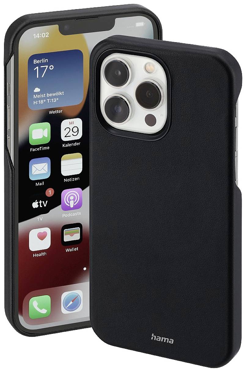 HAMA Finest Sense Cover Apple iPhone 14 Pro Schwarz