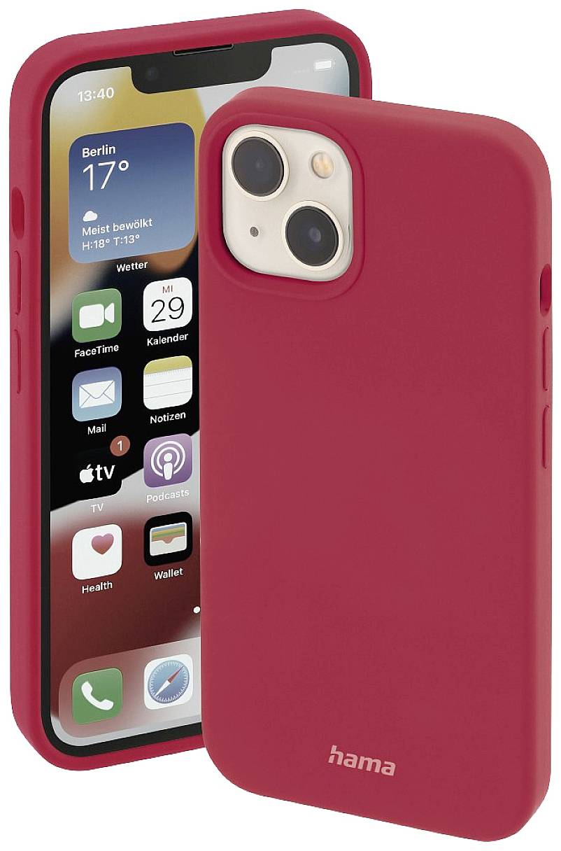 HAMA MagCase Finest Feel PRO Cover Apple iPhone 14 Plus Rot