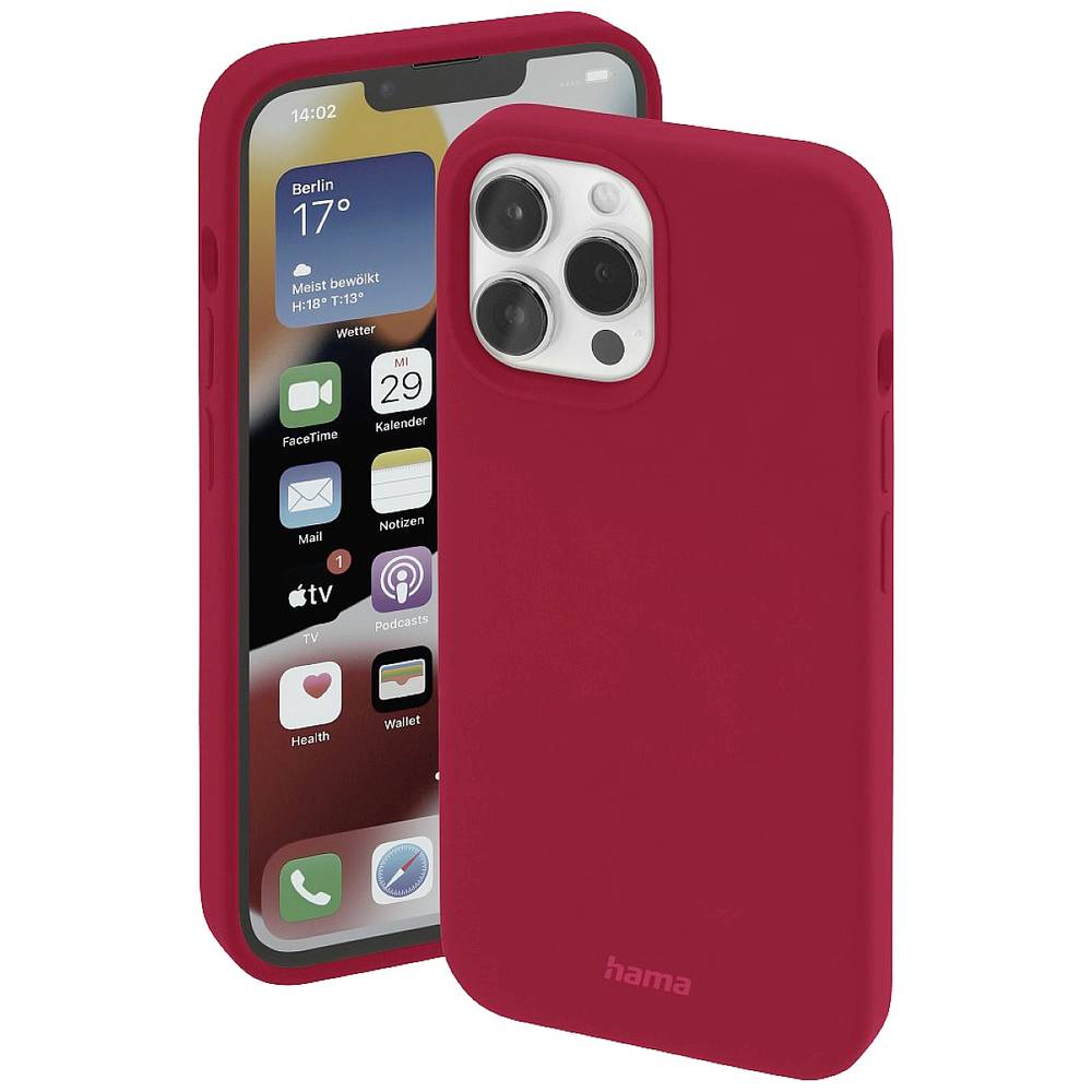 Hama MagCase Finest Feel PRO Cover Apple iPhone 14 Pro Max Rood