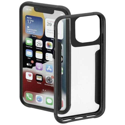 Thumbnail - hama 00215524 Cover Metallic Frame für Apple iPhone 14 Pro, Transparent/Schwarz