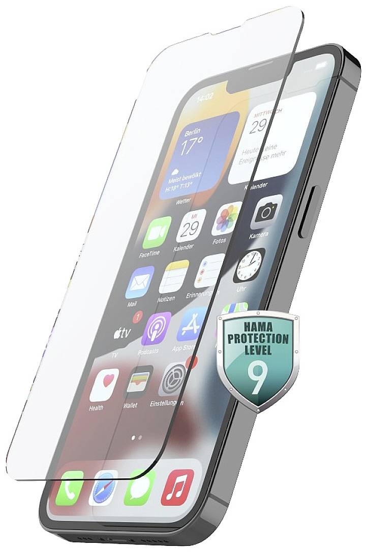 HAMA Echtglas-Displayschutz Premium Crystal Glass für iPhone 14 Plus (00216349)