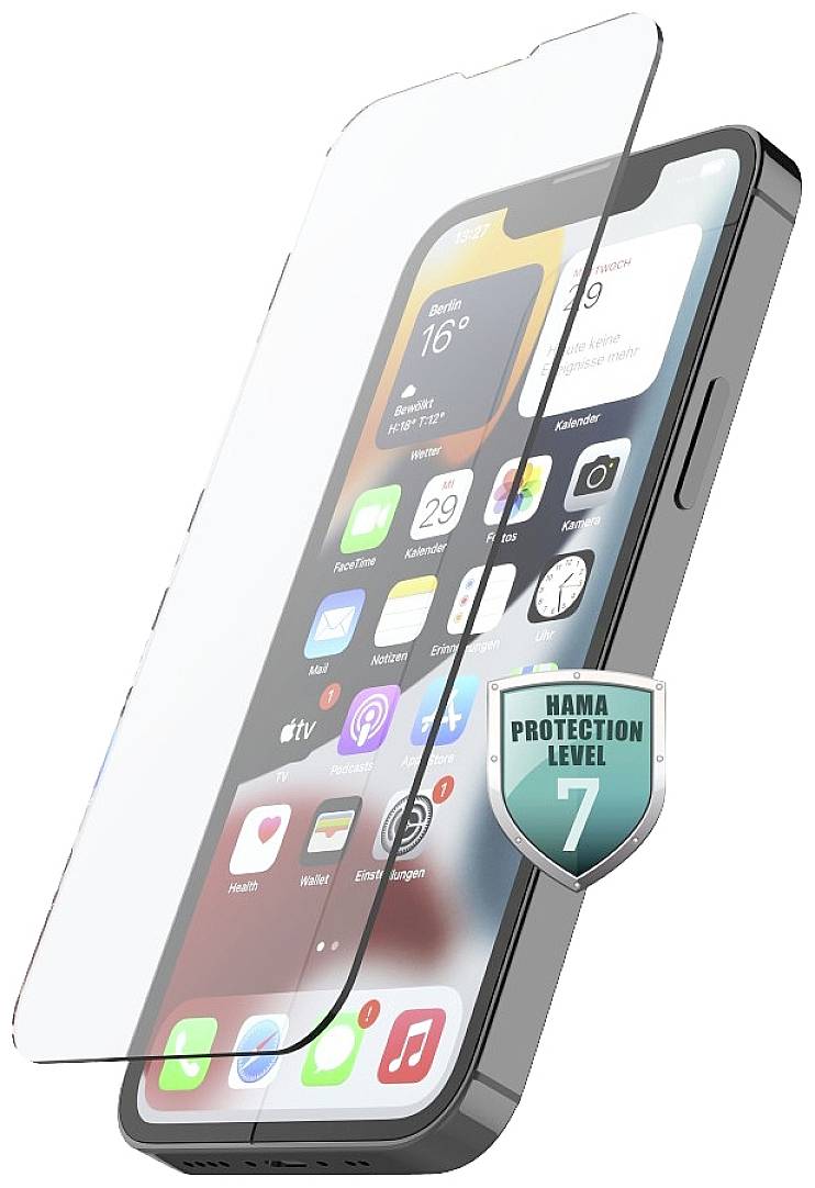 HAMA Schutzglas für Apple iPhone 14 Max Klare Bildschirmschutzfolie (00216351)