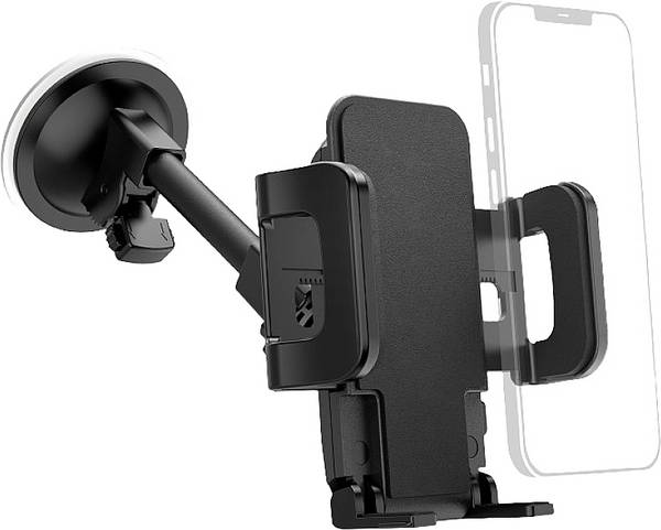 hama 00201502 Auto-Handyhalterung "Compact" mit Saugnapf, 360 Grad drehbar, universal