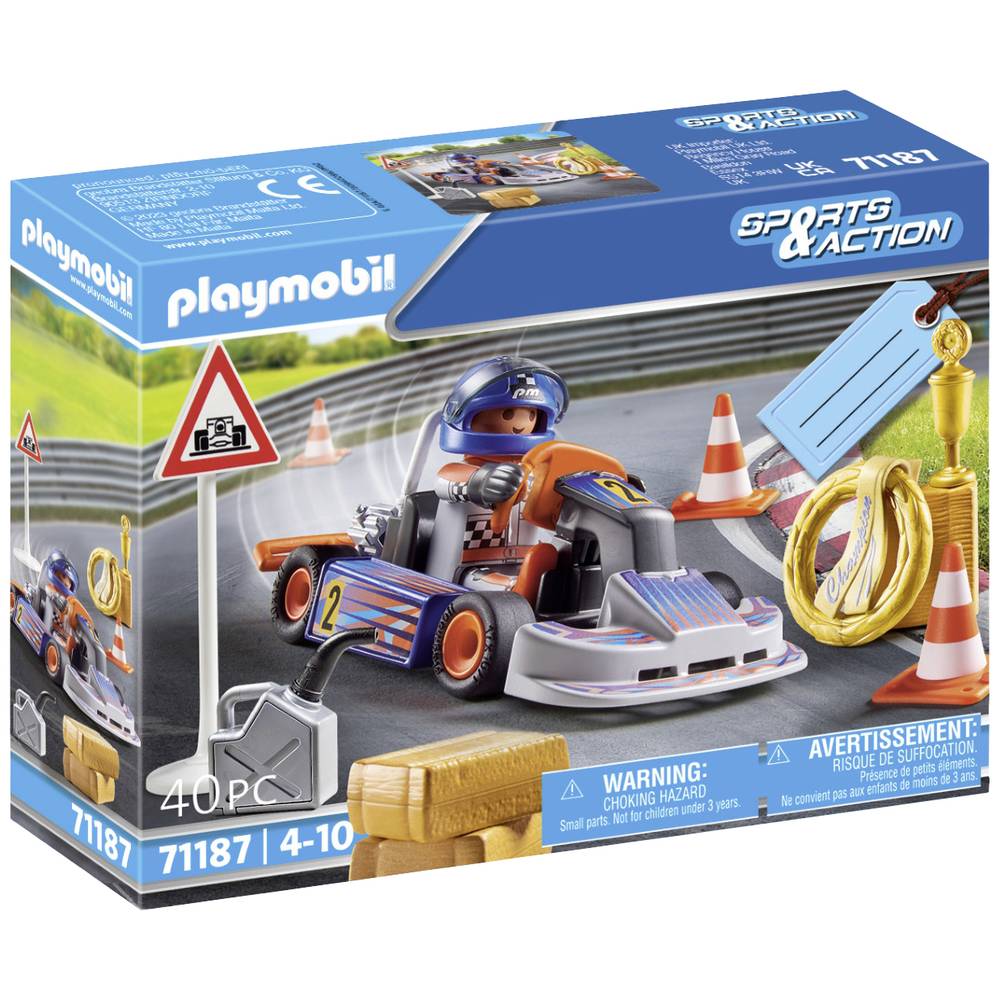 Playmobil® Constructie-speelset Racing-Kart (71187), Sports & Action (40 stuks)