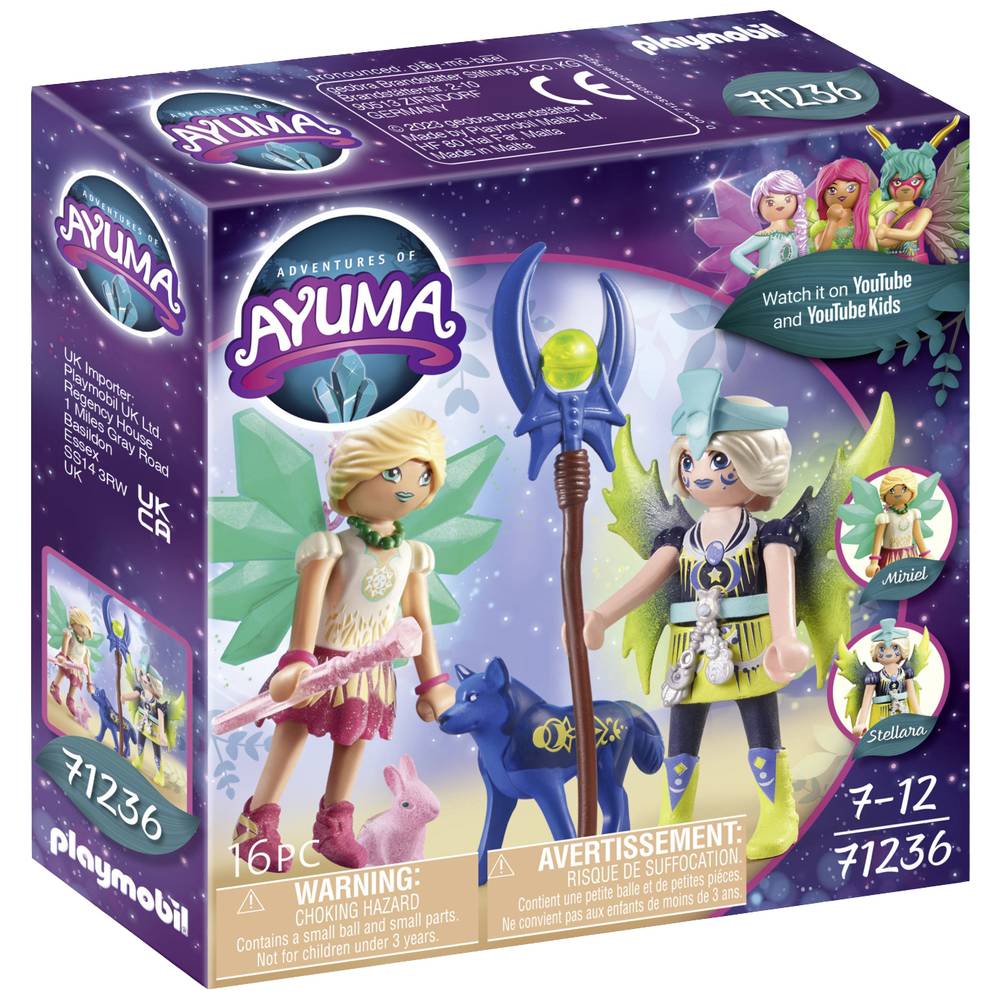 Playmobil® Constructie-speelset Crystal- und Moon Fairy mit Seelentieren (71236), Adventures of Ayum