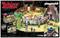 Playmobil-Set mit Asterix-Thema: Figuren beim Festmahl im gallischen Dorf, umgeben von Bäumen, Tieren und Hütten.