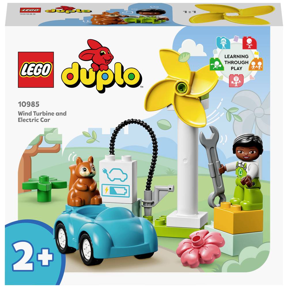 Lego Duplo town windmolen en elektrische auto 10985
