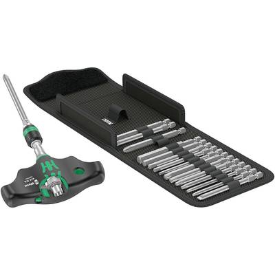 Wera Kraftform Kompakt 400 RA Set 1 Bit-Schraubendreher 17teilig Kreuzschlitz Phillips, Kreuzschlitz Pozidriv, TORX, In