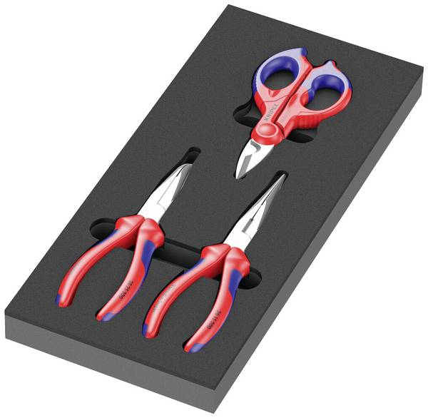 Wera 05150181001  Zangen-Set 3teilig Knipex, mit Schaumstoffeinlage