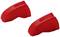 Zwei rote Abgleitschutz-Bauteile aus robustem Material, die das Abrutschen beim Arbeiten mit Werkzeugen verhindern.