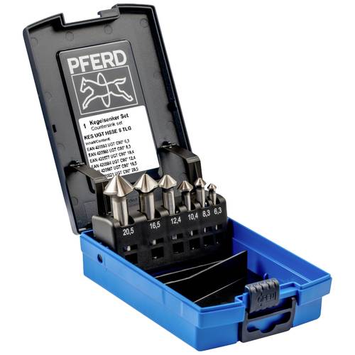 PFERD TOOLS SET UGT HSSE DIN 335 C90° 6TLG 25202195 Kegelsenker-Set 6teilig HSSE-Co 5 1 Set