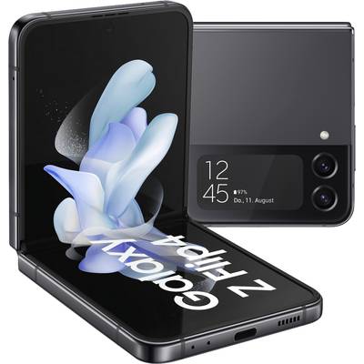 Samsung Galaxy Z Flip4 5G Smartphone 128 GB 17 cm (6.7 Zoll) Grau Android™ 12 Dual-SIM