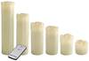 X4-LIFE 701977 LED-Echtwachskerze 6er Set mit Fernbedienung