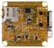 Ein kleines, quadratisches Elektronik-Board mit vielen Komponenten, darunter ein SD-Kartensteckplatz und zahlreiche Lötstellen.