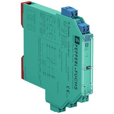 Elektronisches Gerät von Pepperl+Fuchs zur sicheren Trennung in Industrieautomation, mit technischen Spezifikationen aufgedruckt.