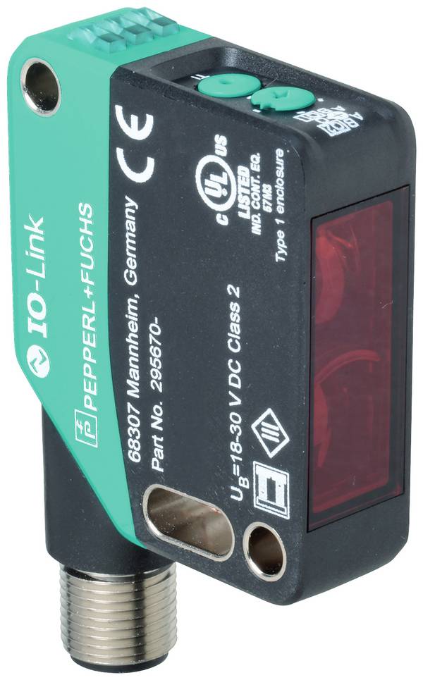 Pepperl+Fuchs OMT300-R200-IEP-IO-V1-L Abstandssensor 1 St. Reichweite max. (im Freifeld): 300 mm (L x B x H) 41.7 x 15 x 50.6 mm